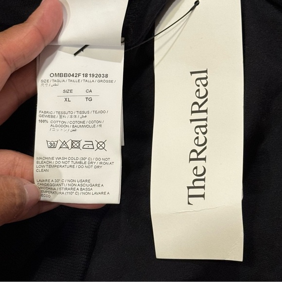 Off-White Virgil Abloh XL Black Layered Long Sleeve Hoodie Streetwear Authentic - Picture 4 of 8